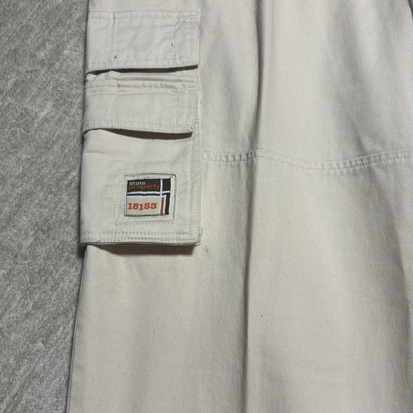 NWT 44 x 34 1/2 State Property Workwear #18153 Khaki Cargo extra tall pants $68 - Picture 2 of 9